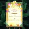 01 Haldi Welcome Easel Stand | Indian Haldi Event Sunboard | Indian Wedding Decor - Image 3