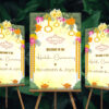 01 Haldi Welcome Easel Stand | Indian Haldi Event Sunboard | Indian Wedding Decor - Image 2